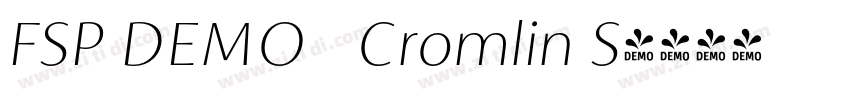 FSP DEMO   Cromlin S字体转换